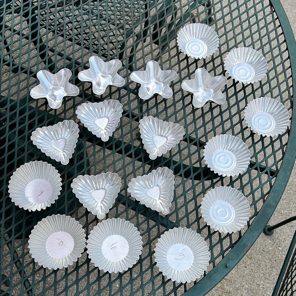Aluminum Tartlet Baking Molds - Set of 17